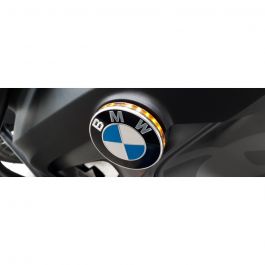 BMW LED emblem indicator lights with white Daytime Running Lights (DRL) 70  mm (set)